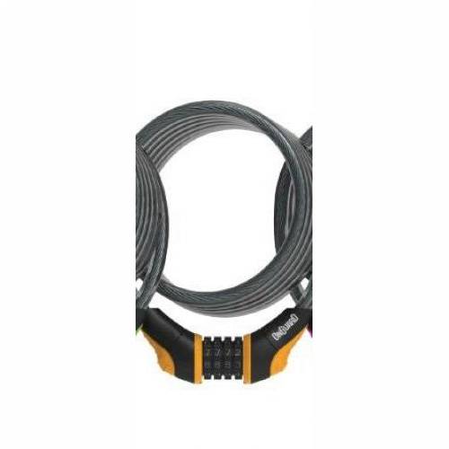 LOKOT ŠIFRA ONGUARD COIL CABLE LOCKS NEON SERIES COMBO COIL CABLE LOCK 180CM X 8MM, NARANČASTI Cijena