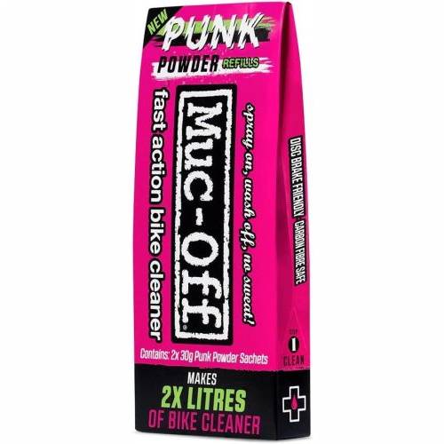 SREDSTVO ZA ČIŠĆENJE BICIKLA U PRAHU 2X30G ZA 2 LITRE TEKUĆINE, MUC-OFF PUNK POWDER - TWIN PACK Cijena