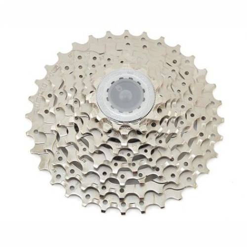 PROSTOKRETNI ZUPČANIK ALIVIO, CS-HG400-9, 9BRZ. (11-12-14-16-18-21-24-28-32) KAZETA SREBRNI SHIMANO