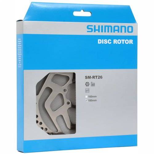 ROTOR ZA DISK KOČNICU SHIMANO, SM-RT26, M 180MM, 6-BOLT TYPE, FOR RESIN PAD ONLY, IND.PACK Cijena Akcija