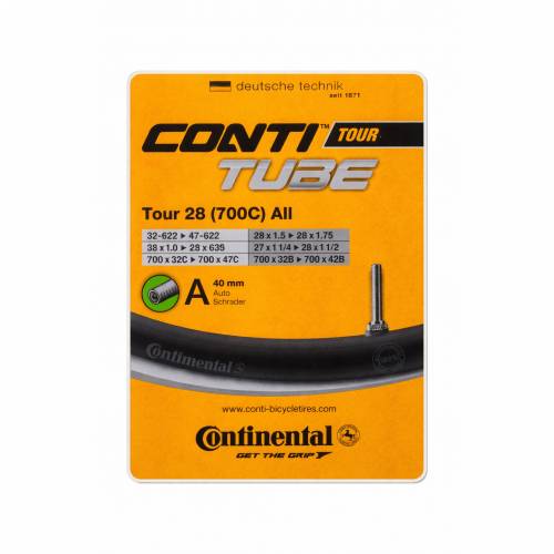 ZRAČNICA 28X1.75X2 - TOUR 28/700C (32-622/47-622) AV 40 mm, nepakirana, CONTINENTAL