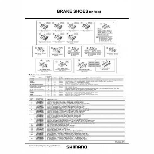 PAKNE SHIMANO R55C3, ZA BR-6700,6600,6500,5700,5600,R650, 1 PAR Cijena